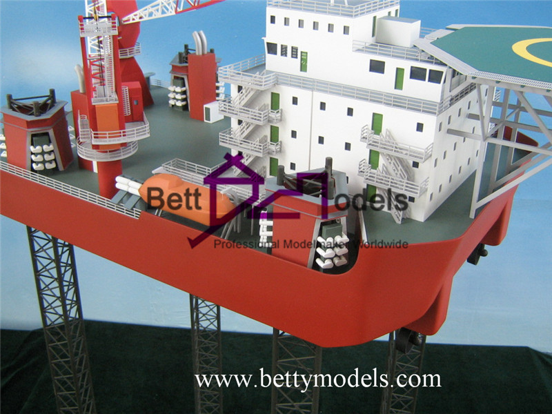 Drilling platform industrial models
