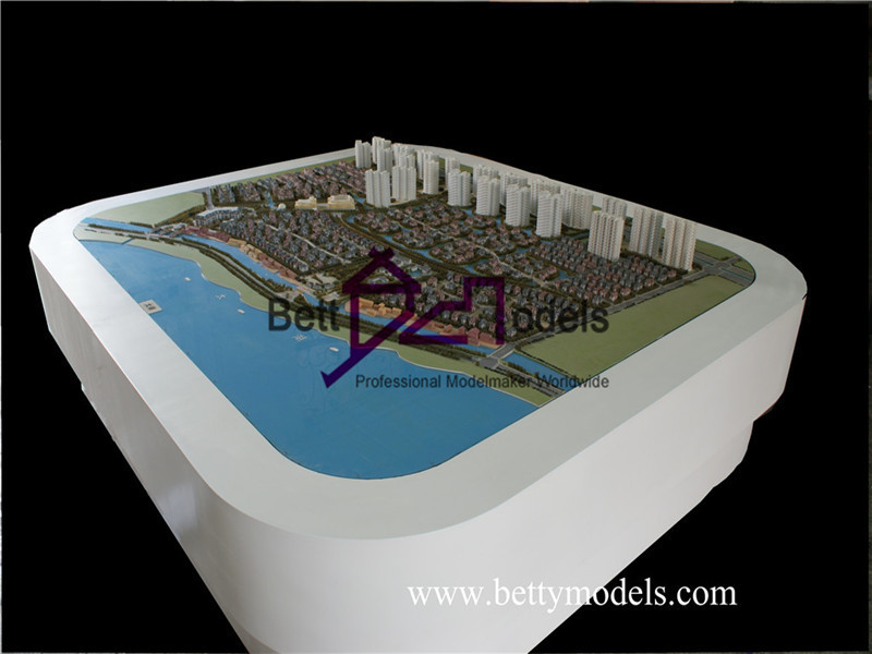 lake side architectural exhibition models