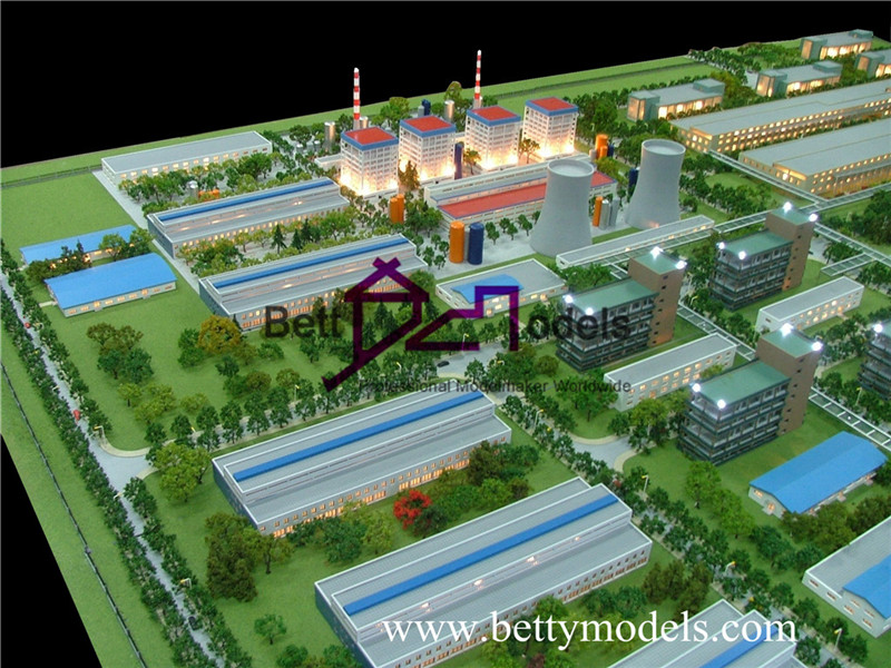 architectural electric power factory models
