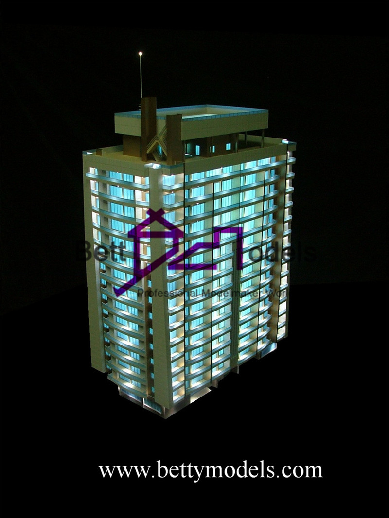Blue illuminated models Blue illuminated models