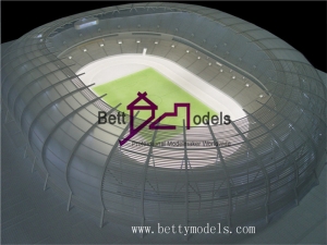 Qatar architectural stadium models