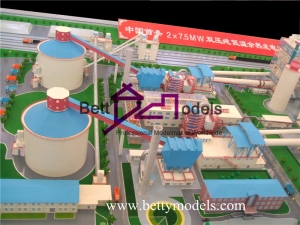 Power station industrial scale models
