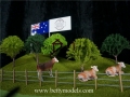 Australia cattle farm scene scale models 