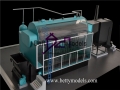 Coal-fired boiler machinery model 