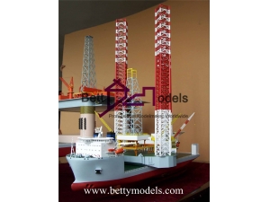 UK drilling platform scale models
