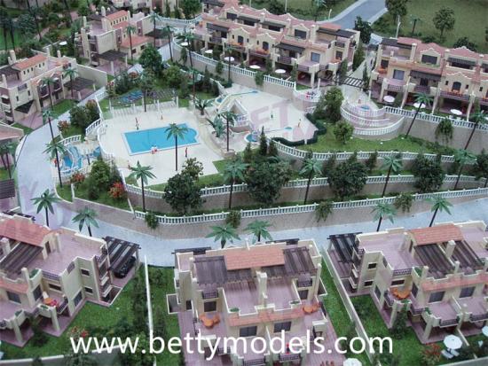 3D Spain bungalow models