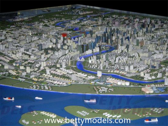 3D Shanghai city planning models